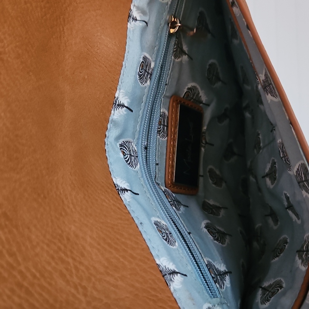 Tan Fringe Envelope Clutch - Picture 5 of 5